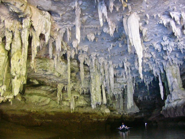 water cave stalactites